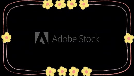 Hand Drawn Animated Borders with Transparent Background. Sketchy doodle frames, cartoon outlines, colorful hand drawn animation for overlays, motion graphics, and video projects.