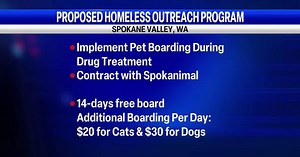 Spokane Valley considers pet boarding program to aid homeless outreach
