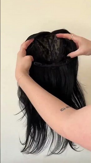 Our Crown Topper hair extensions for hair thinning or loss ✨