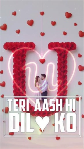 Tera Intezaar Hai Status 🔥 U Name Art Glowing Love