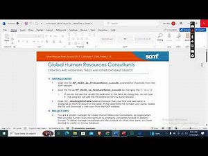New Perspectives Access 2019 | Module 1: SAM Project 1a | Global Human Resources Consultants