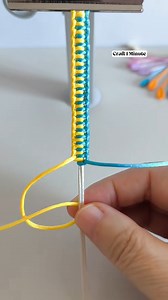 1.5M views · 7.3K reactions | How to tie a youthful 2-color bracelet #crafting #diy #bracelet | Craft 1 Minute | Facebook