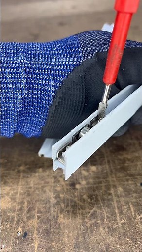Aluminium sliding small profile #aluminiumfabrication #diy #tricks #tools #shorts #hack