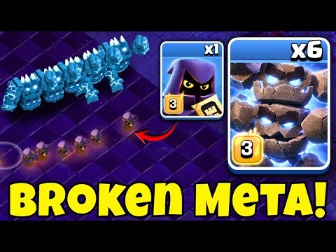 Best Rank Battle Attack Strategy | Meteor Golem Perfect Attack (Clash of Clans)
