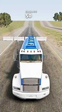 Slow-motion Car Crash with instant Speed Boost BeamNG