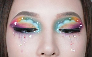 【chilllulu】彩虹出现！在云彩上看彩虹的彩虹妆~JC盘实测