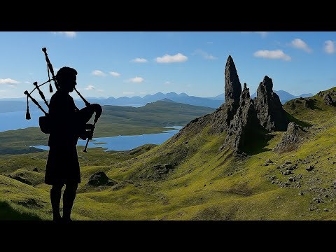 Scottish Highlands Instrumental Music - 1 Hour | Calm & Dynamic Bagpipe Ambience