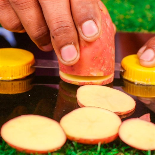 12K views · 58 reactions | DIY POTATO CUTTER | How to make potato cutter at home | Spiral Potato Slicer | Rana Craft | Facebook