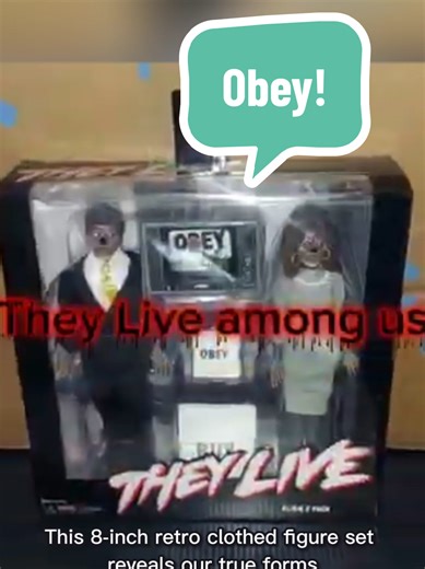 Get your #Neca They Live Alien 2 Pack today at Nightmare Collectibles! #obey #mickey #theylive #actionfigures