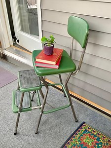 Vintage Retro Step Stool/ Chair - Flip Out Steps - Etsy