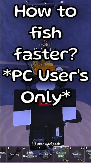 How to fish faster in fisch? *PC User's Only* #roblox