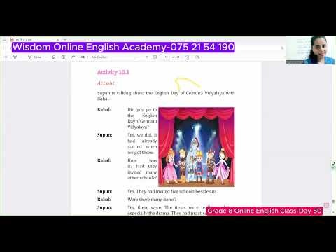 Easy Explanation | Grade 8 Online English Class | English with Hansi Teacher