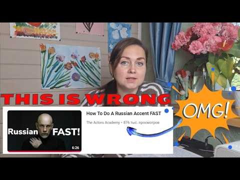 The REAL Russian Accent | How Russians REALLY Speak English