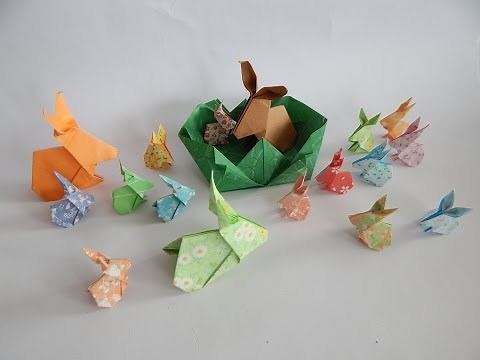 Origami-(Oster)hase einfach zu falten