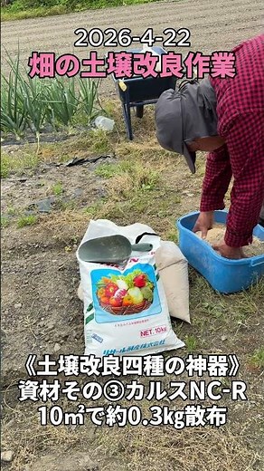 カルスNC-Rで土壌改良 ＃カルス ＃もみ殻 ＃ぞめき