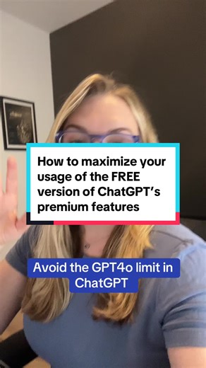 How to use ChatGPT to maximize your free access to the ChatGPT features and GPT4o. #chatgpthack #chatgpt #chatgpttips #chatgptai