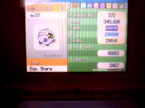 Pokemon Pearl: What level Bagon evolves