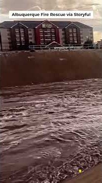 Las tormentas eléctricas en Albuquerque provocan el desbordamiento de ríos y arroyos