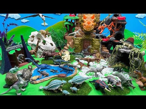 DIY Dinosaur Small World With Triceratops Castle 쥬라기월드 공룡 월드
