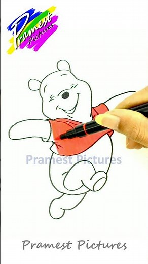 Menggambar Kartun Winnie The Pooh #120 #drawing #howtodraw