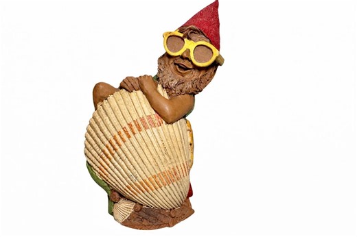Vintage Tom Clark Cairn Studio Gnome “aloe” Lifeguard Figurine • Shell Beach Decor • ~6” - Etsy