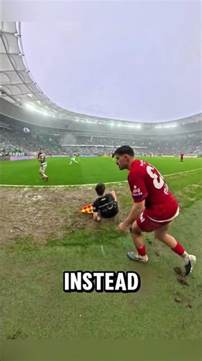 He tackled at the linesman and then just walked away! #soccer #soccershort