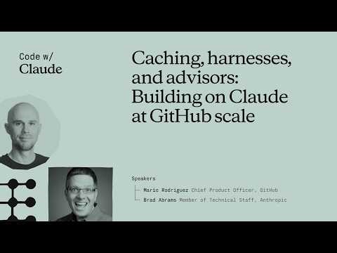 Caching, harnesses, and advisors: Building on Claude at GitHub scale