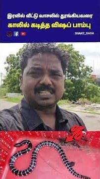 Snake Bite 😭 A poisonous snake bit me while I was sleeping at the door #snakesaga