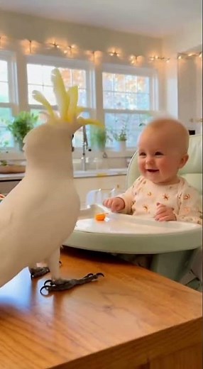 The Cockatoo Who Became A Baby's Best Friend