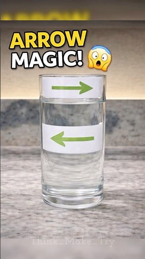 Why Does the Arrow Change Direction? 🤯 | Water Experiment#experiment #waterarrow #arrow