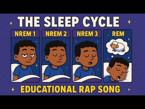 How the Sleep Cycle Works 🎵 FUN RAP Breakdown ( NREM 1 -3 + REM ) Educational Song
