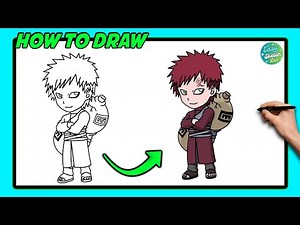 🎨 How to Draw Gaara (Naruto) | Step-by-Step Tutorial