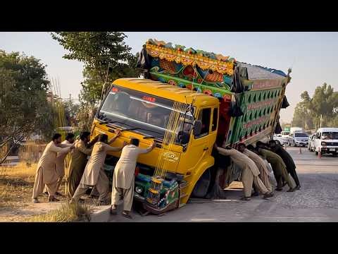 Roadside Accident! Fully Loaded Truck Destroyed | Rebuilding on Road