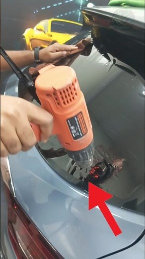 Rear Glass Tinting Install 😳🔥 | Satisfying Car Tint Work #shorts