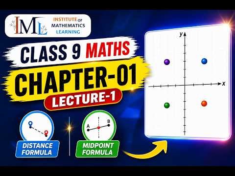 Class-9 Maths | Chapter-01| Lecture-01 | Coordinate Geometry | Midpoint Formula & Distance Formula
