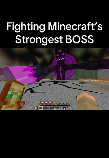 Battling the Strongest Boss in Minecraft