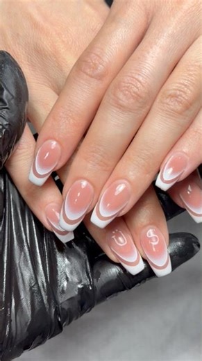 Double French with a Trendy Twist 💅✨ #nails #nailtutorial
