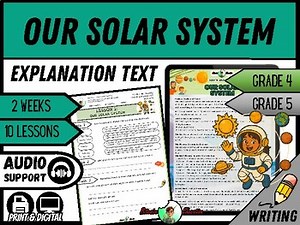 Our Solar System | Explanation Writing Pack | Grade 4/5