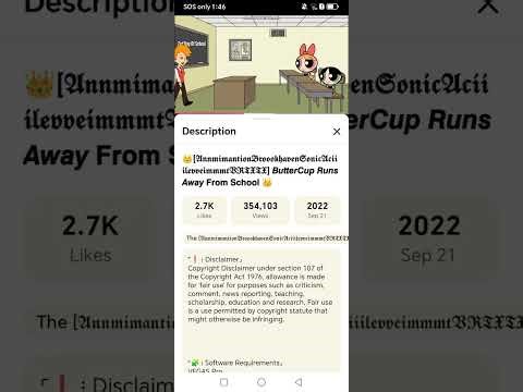 ButterCup Runs Away From School