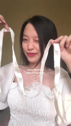 Easy Ribbon Hairstyle Tutorial 🎀 | Girly Hair Ideas