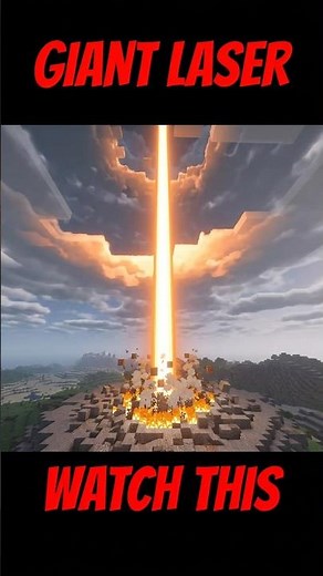 Giant Laser Beam #minecraft #minecraftguide #tutorial #commandblock #fmbe #commands