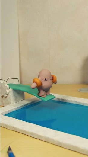 CLAY BOY MAKES THE PERFECT DIVE 💧