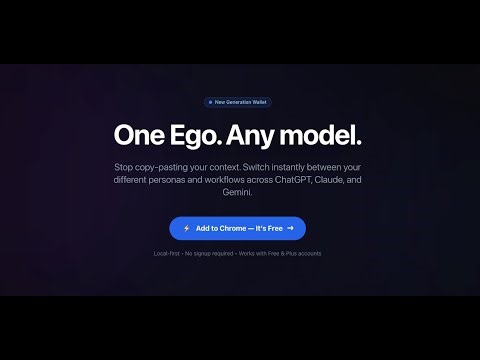 Stop re-typing prompts! Carry your identity across any AI with Context Wallet.