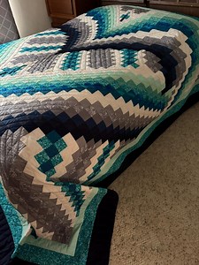 King Size, Amish Quilt, Bargello, Amish Handstitched, Handmade Quilt, Pieced Quilt, Modern Quilt, Traditional Quilt, Bedspread, Gift for Her - Etsy