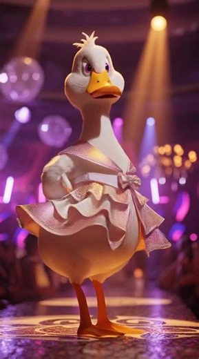 animate“Stylish Duck Fashion Model 🦆👗 | Cute Animal Fashion Show | Shorts” #artificialintelligence