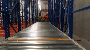Warehouse Supplies Wholesale Large Quantity Gravity Roller Flow Rail System Heavy Pallet Racking