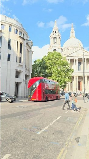Iconic Red Bus of London