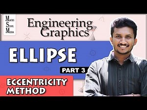 Ellipse By Eccentricity method #grphics #class #malayalam