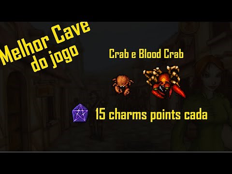 [BESTIARY] Crab e Blood Crab - A melhor cave do tibia - 30 Charms points