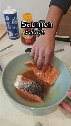 Saumon glacé miel & moutarde à l’Airfryer 🐟✨